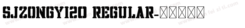 SJzongyi20 Regular字体转换